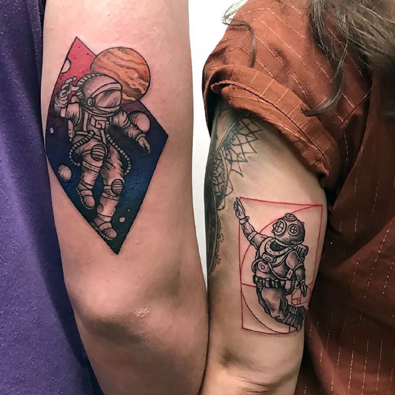 tatuaggi astronauta