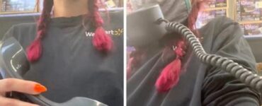 ragazza si licenzia con un altoparlante