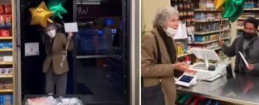 nonna vince alla lotteria e condivide la vincita con il cassiere