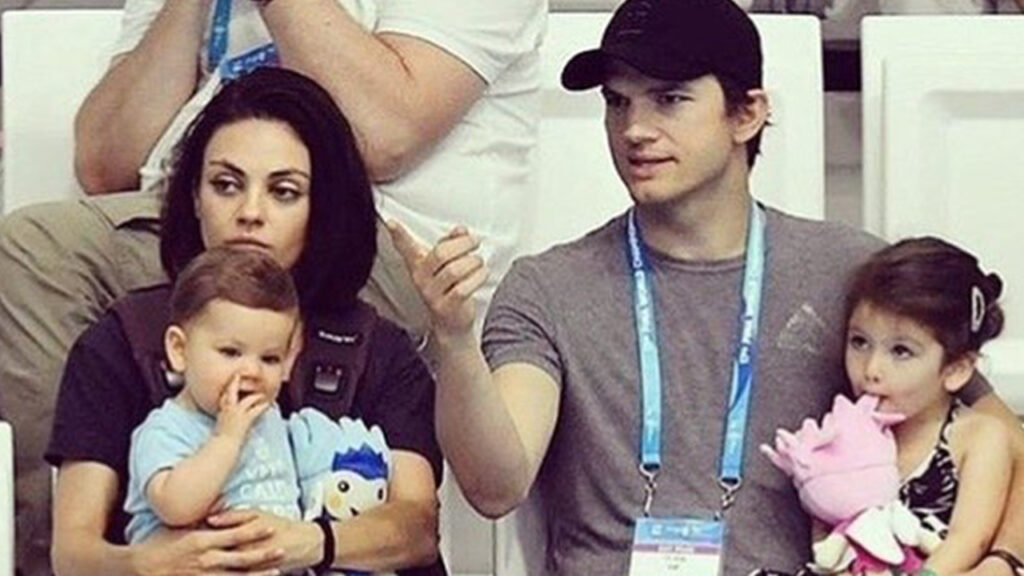 Ashton Kutcher Mila e i loro figli 