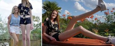 ragazza con gambe da Guinness