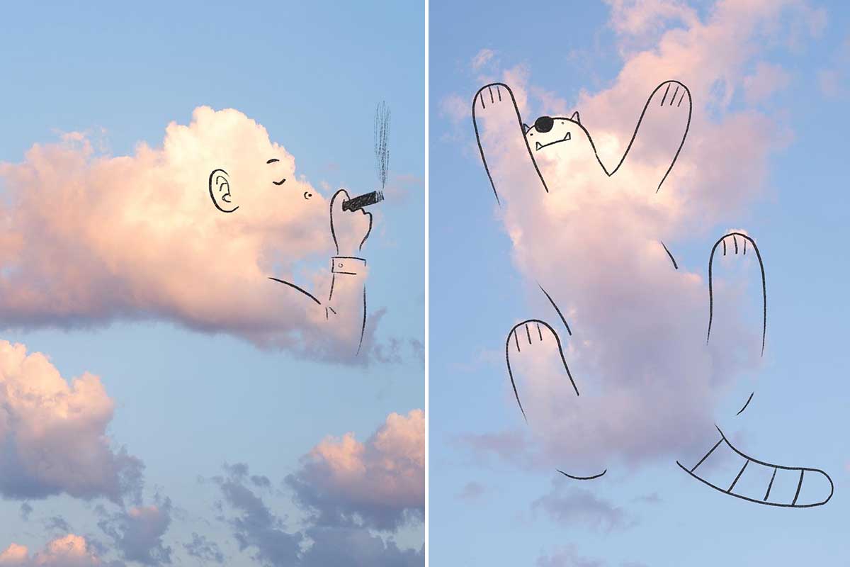nuvole diventano opere d'arte