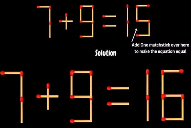 test fiammifero equazione soluzione 1