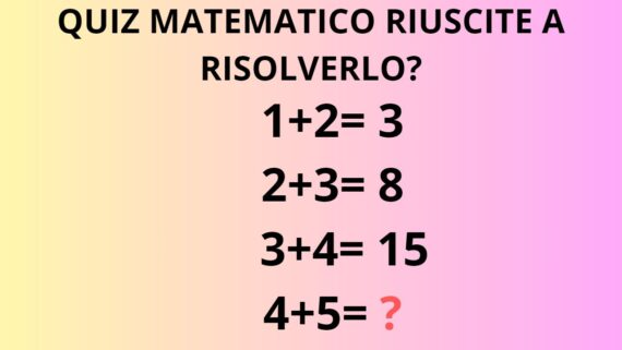 Enigma Matematico: Quasi Nessuno Riesce A Risolverlo Se Ce La Fai Sei ...