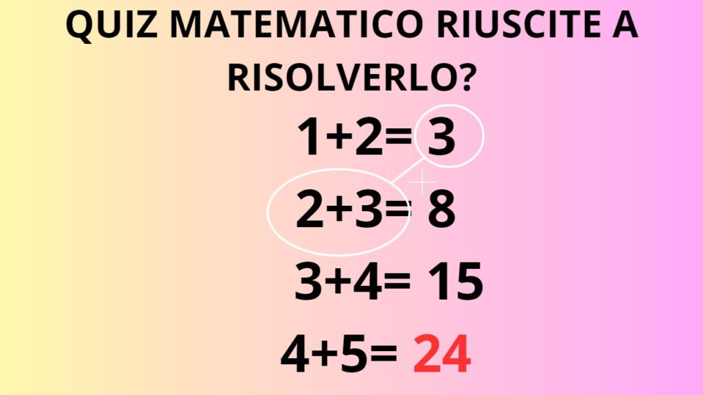 Quiz matematico soluzione