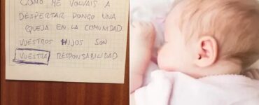 papà riceve lamentele per il pianto della figlia