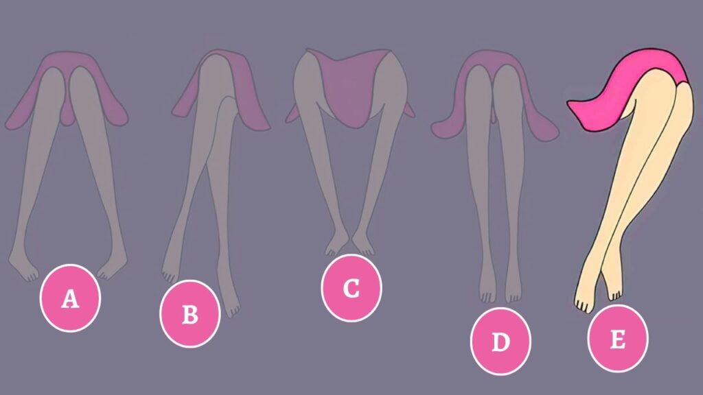 posizione gambe personalità 