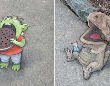David Zinn street art