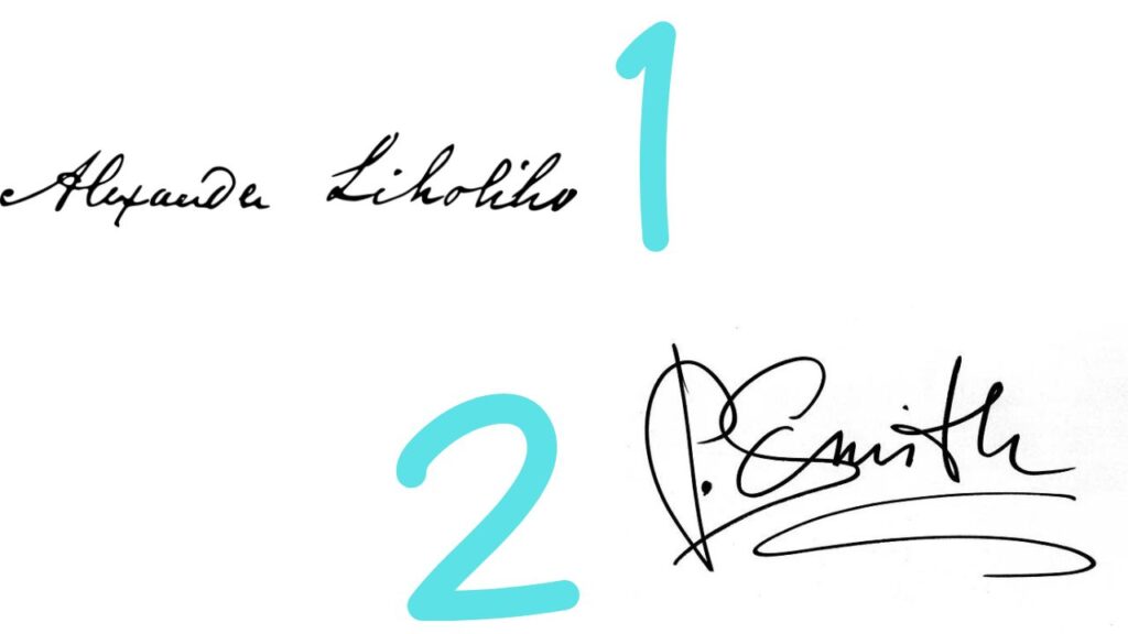 firma carattere
