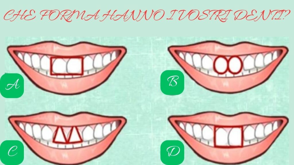 forma denti test